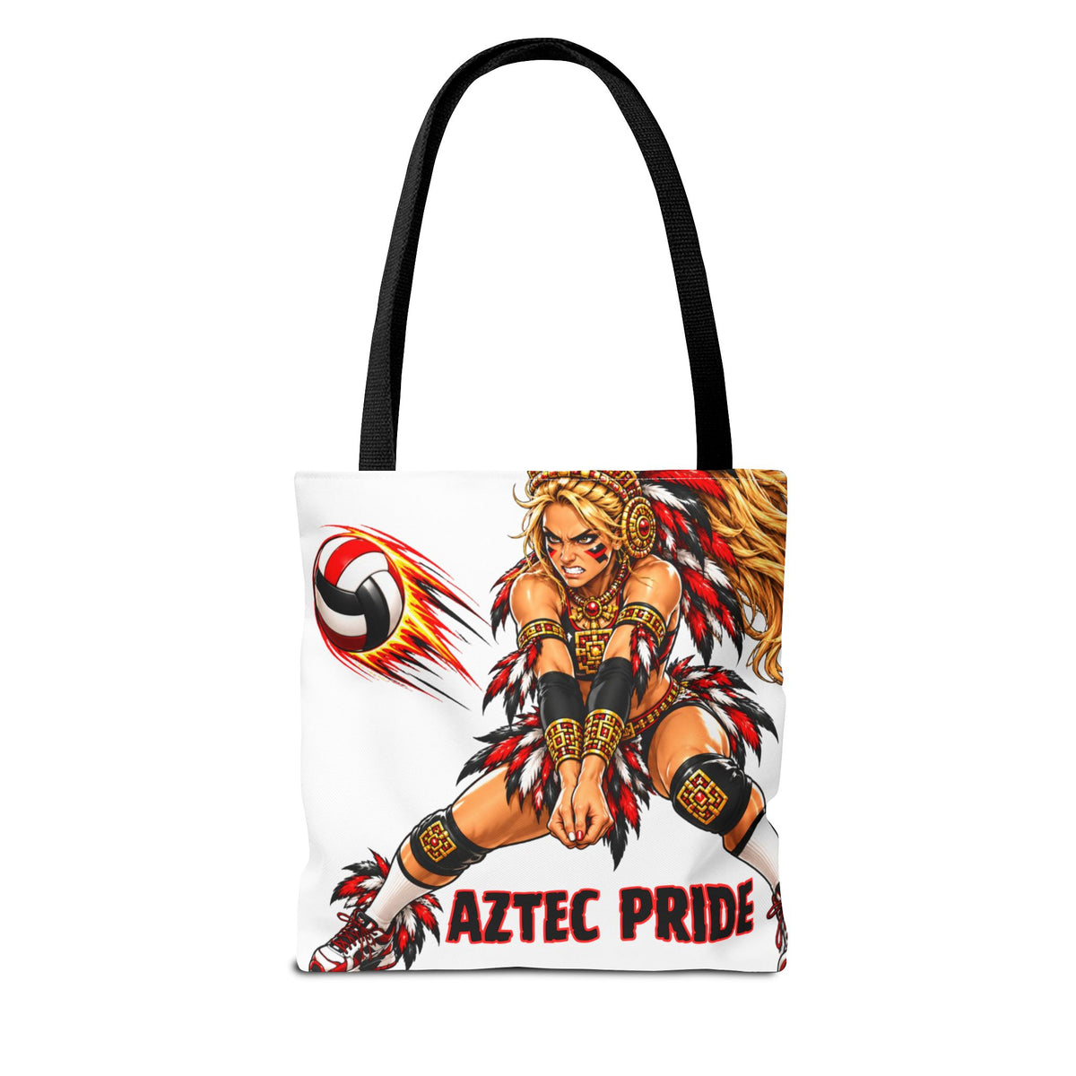 Aztec Volleyball Savage Warrior Tote Bag