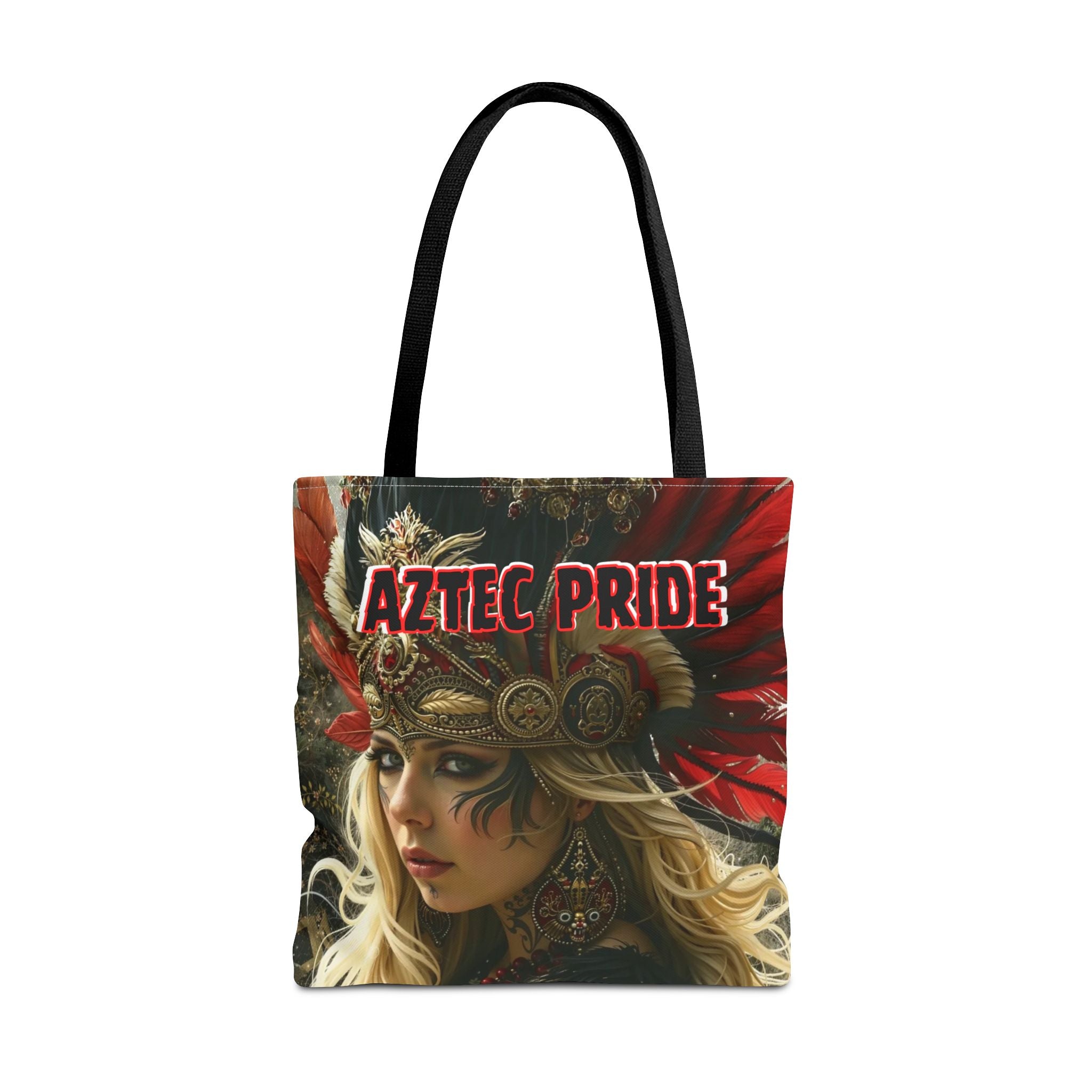 Aztec Fireheart Queen Tote Bag – Aztec-Inspired Reusable Shopping Bag | GringoArte