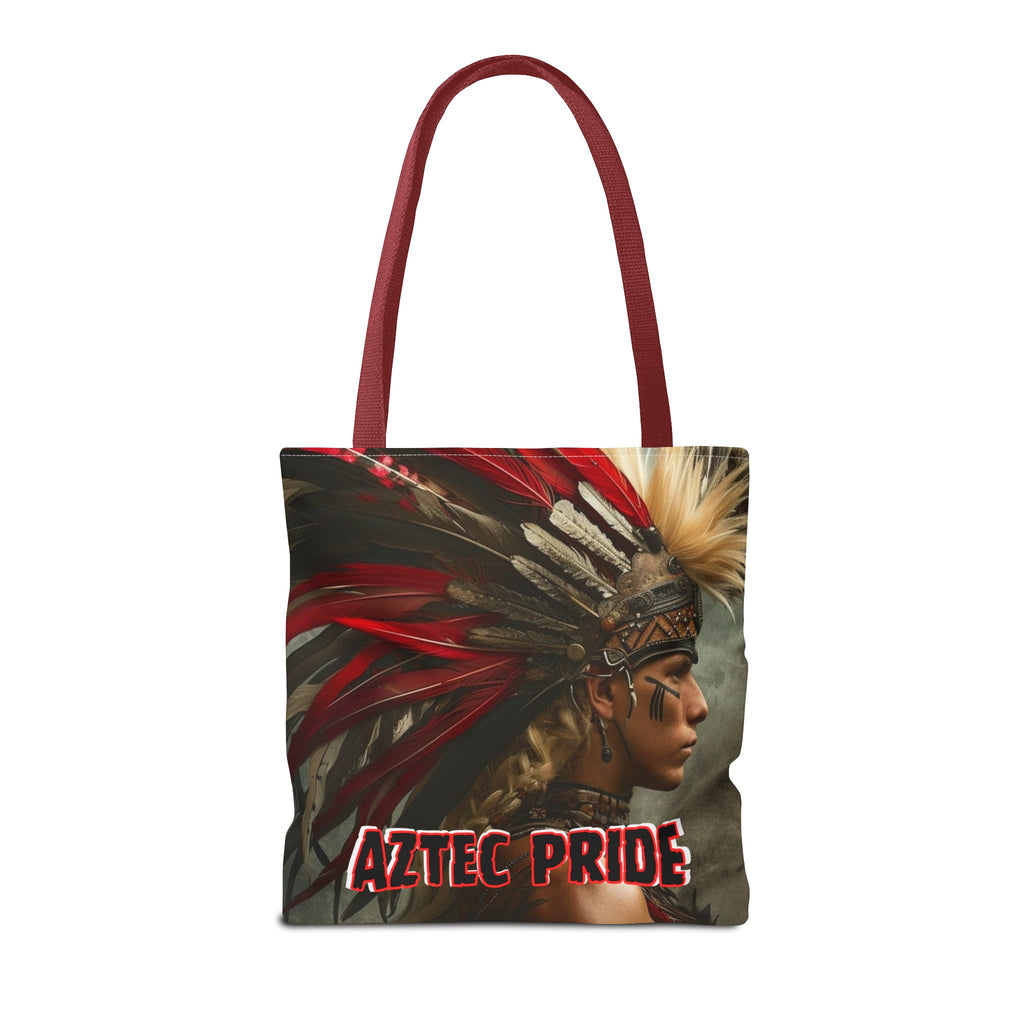 Aztec Storm Warrior Tote Bag – Aztec-Inspired Reusable Shopping Bag | GringoArte