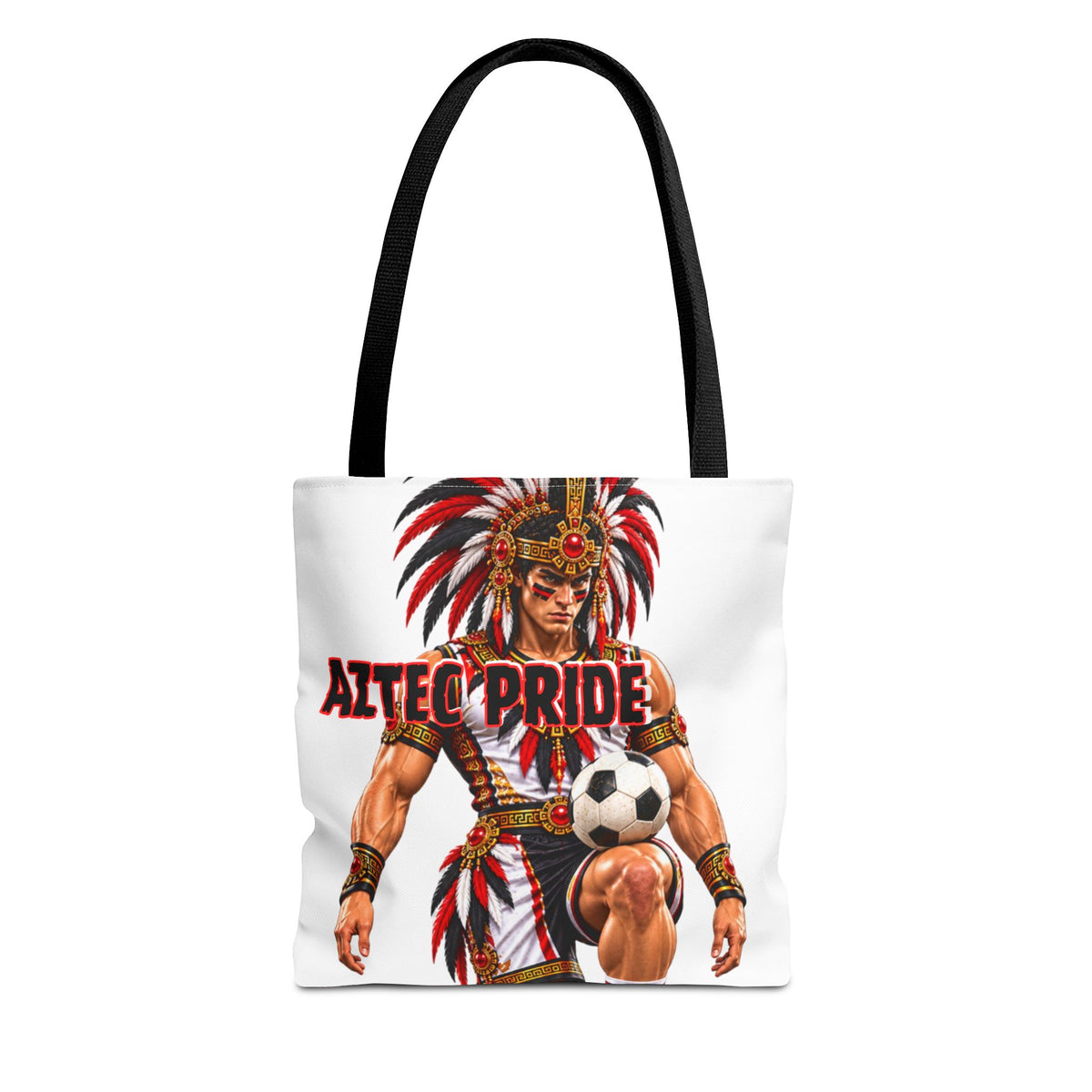 Aztec Soccer Savage Warrior Tote Bag