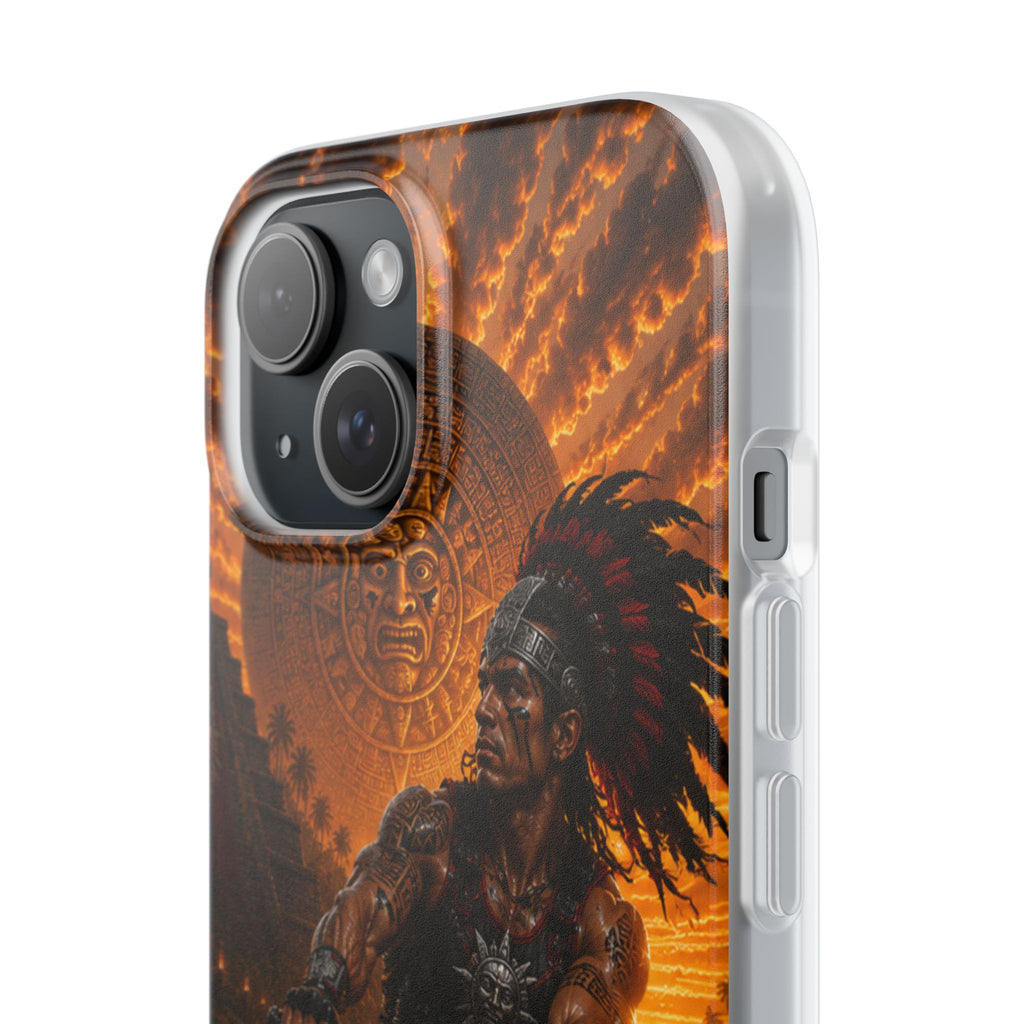 Aztec Wakeboard Male Warrior – Flexi Phone Case (iPhone & Samsung • Clear TPU • Made & Shipped in the USA • 🚚 FREE USA Shipping • Personalized Option)