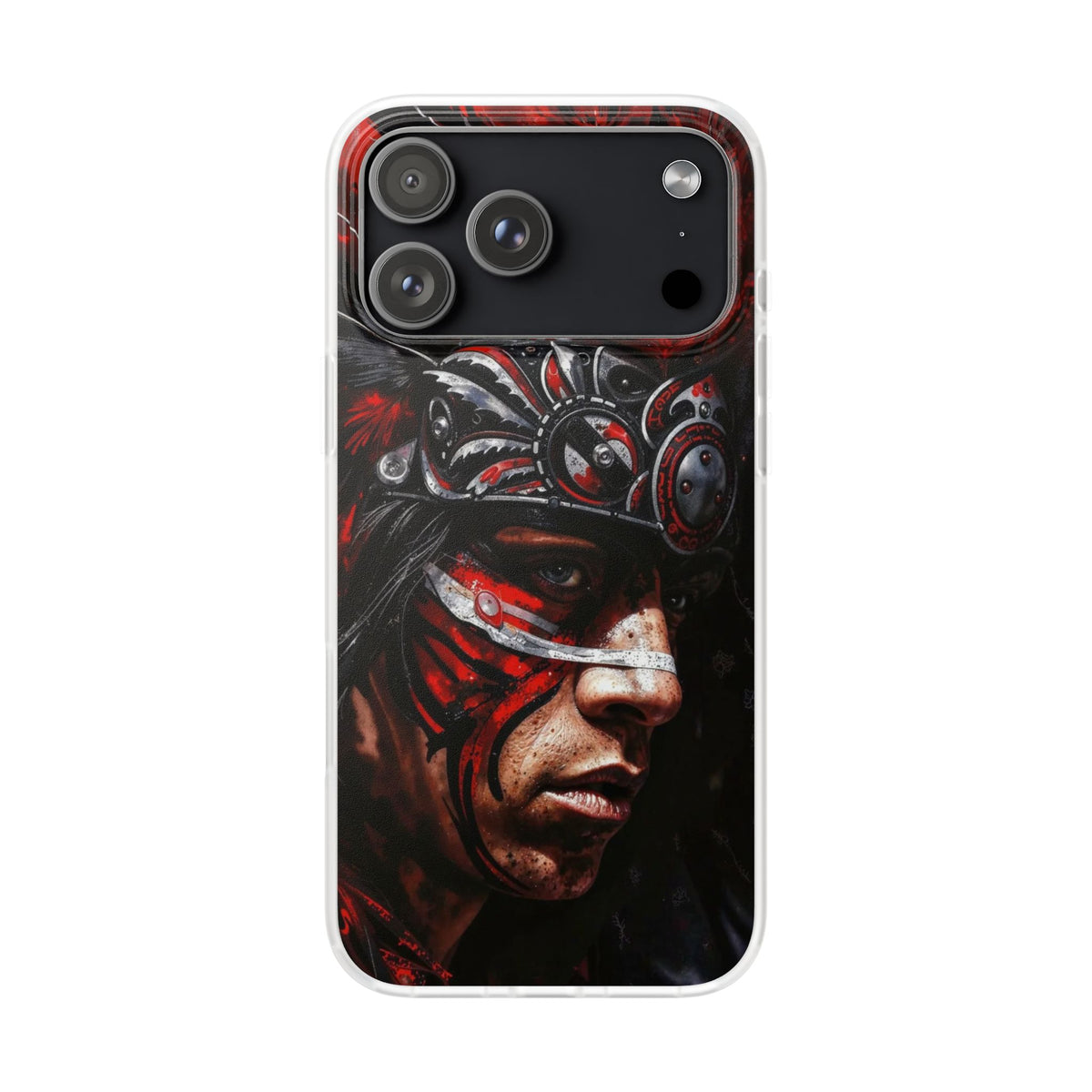 Aztec King of Kings – Flexi Phone Case (iPhone & Samsung • Clear TPU • Made in USA • Personalized Option)