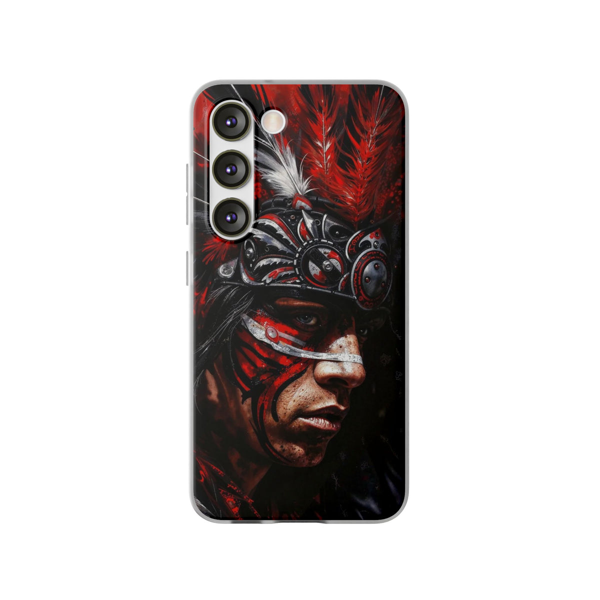 Aztec King of Kings – Flexi Phone Case (iPhone & Samsung • Clear TPU • Made in USA • Personalized Option)