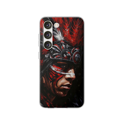 Aztec King of Kings – Flexi Phone Case (iPhone & Samsung • Clear TPU • Made in USA • Personalized Option)