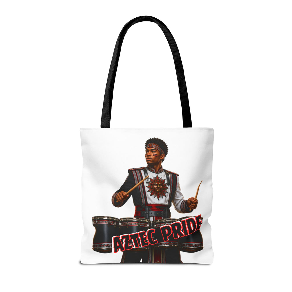 Aztec Band Warrior Tote Bag | Aztec-Inspired AI Art • Made & Shipped in the USA • 🚚 FREE USA Shipping • FREE Personalization