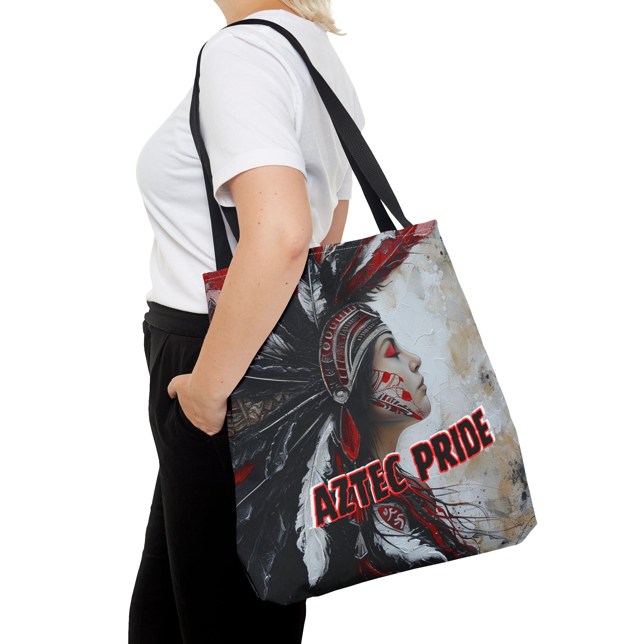 Aztec Silent Goddess Tote Bag – Aztec-Inspired Reusable Shopping Bag | GringoArte