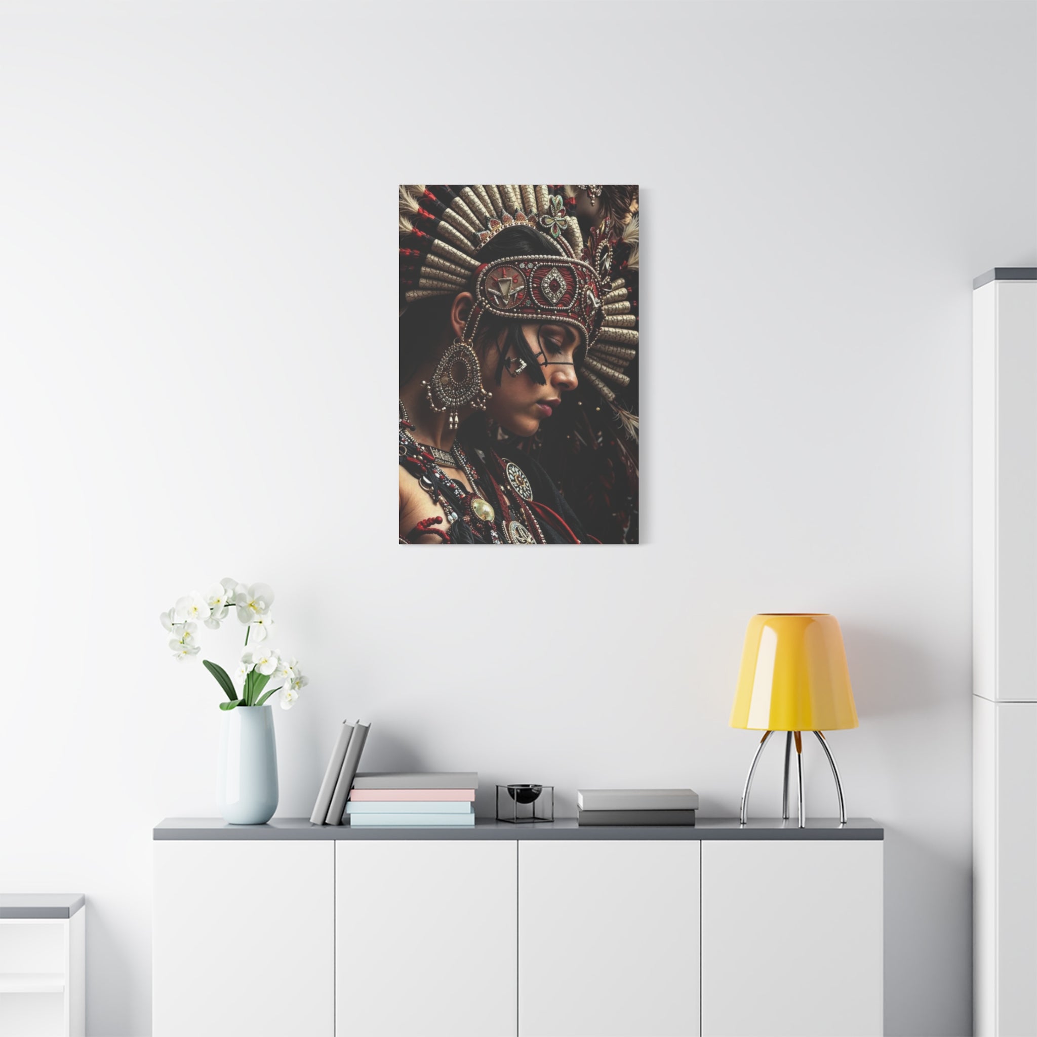 Aztec Goddess Spirit – Bold Aztec Wall Art Canvas