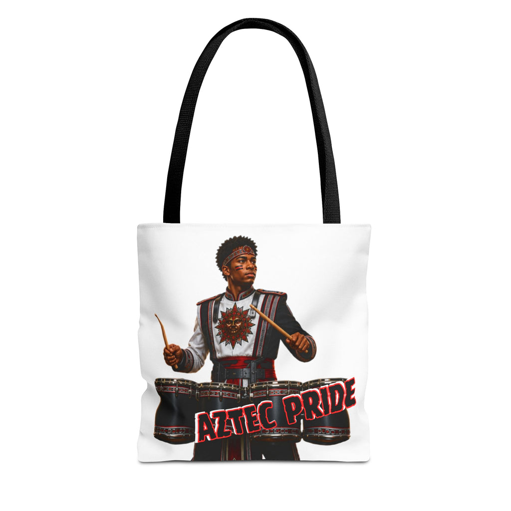 Aztec Band Warrior Tote Bag | Aztec-Inspired AI Art • Made & Shipped in the USA • 🚚 FREE USA Shipping • FREE Personalization