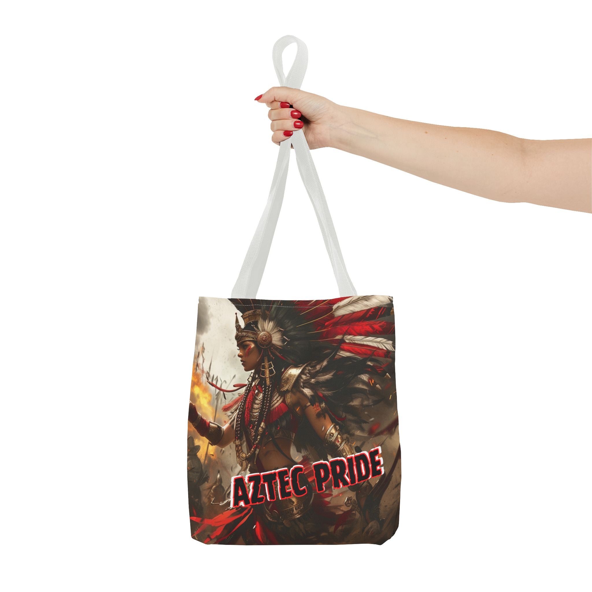 Aztec Warrior Queen Tote Bag – Aztec-Inspired Reusable Shopping Bag | GringoArte
