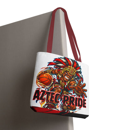 Aztec Basketball Savage Warrior Tote Bag