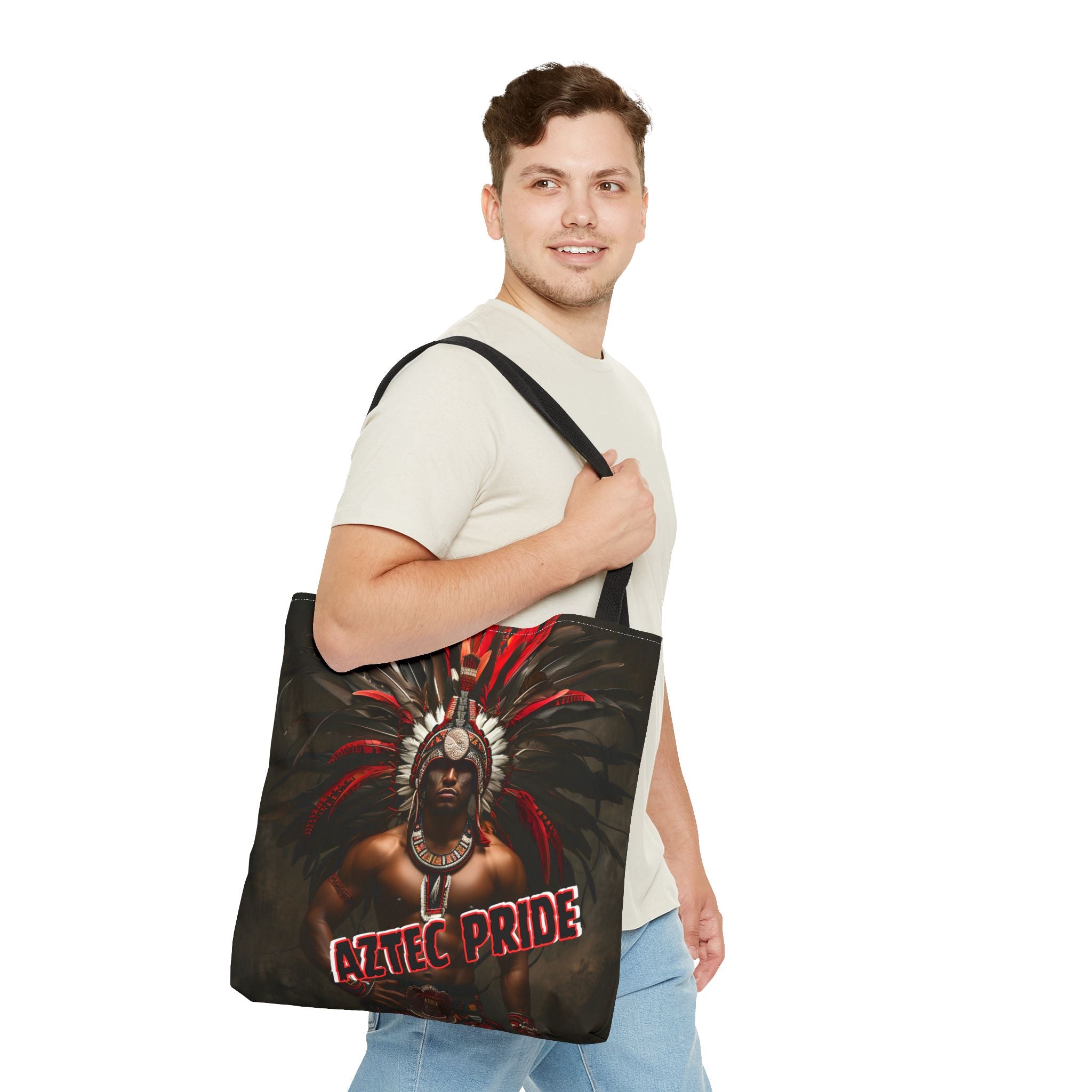 Aztec Warrior Eagle Tote Bag – Aztec-Inspired Reusable Shopping Bag | GringoArte