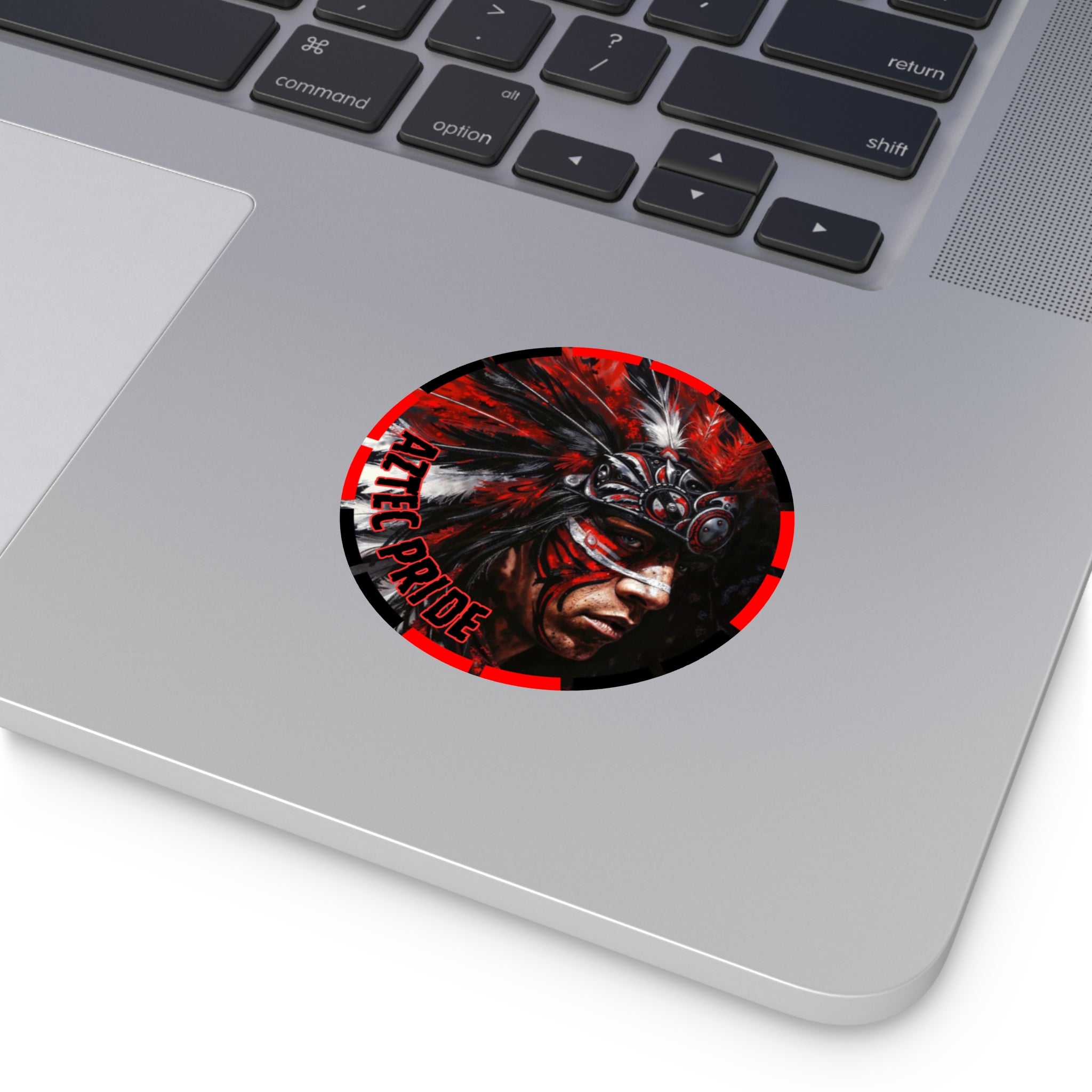 Aztec King of Kings Round Vinyl Sticker – Waterproof Matte Decal (2”–6”)