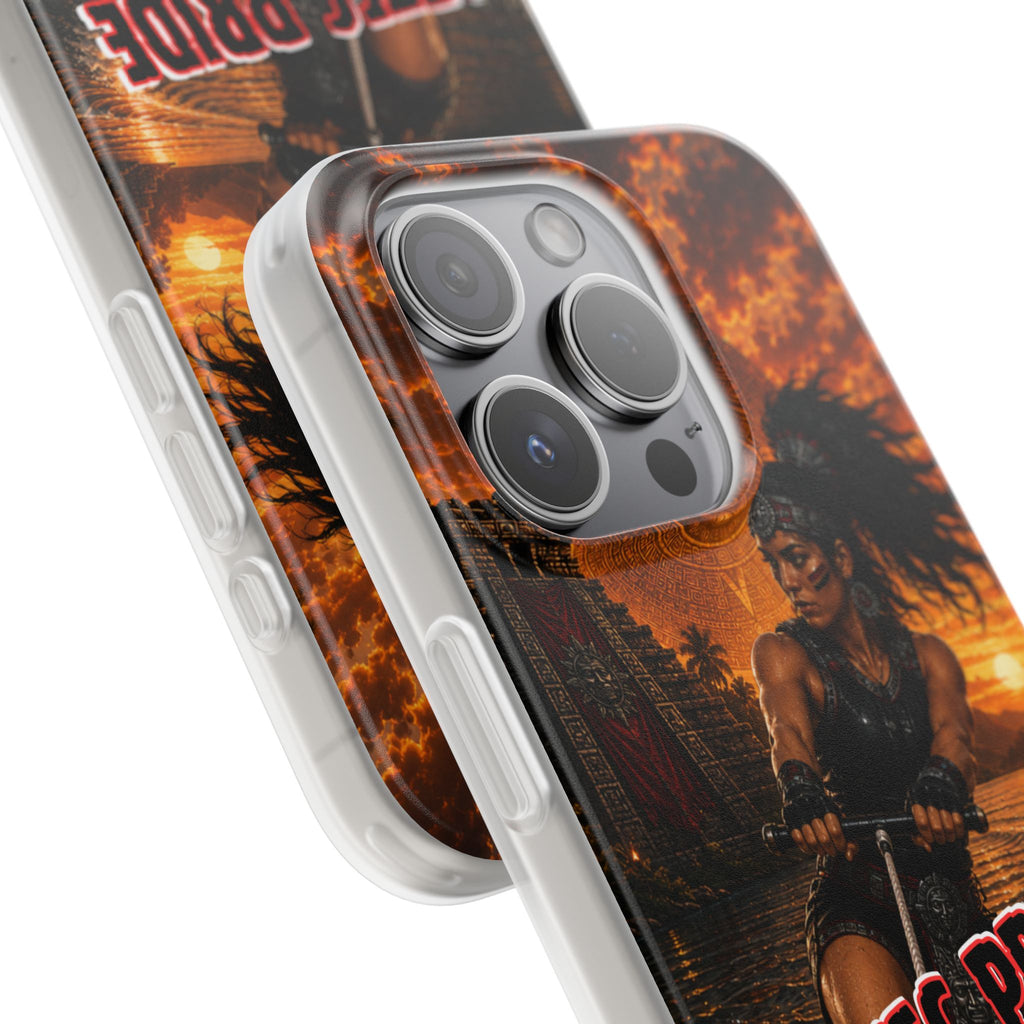 Aztec Wakeboard Female Warrior – Flexi Phone Case (iPhone & Samsung • Clear TPU • Made & Shipped in the USA • 🚚 FREE USA Shipping • Personalized Option)