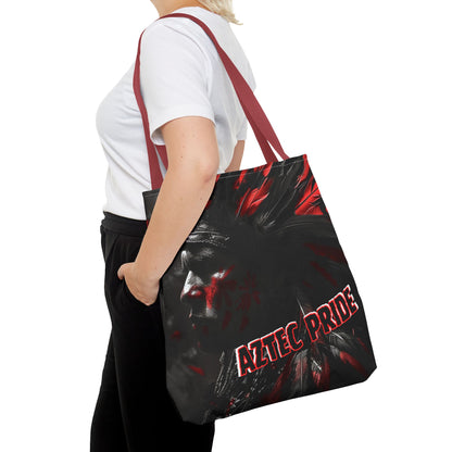 Aztec Jaguar Warrior Tote Bag – Aztec-Inspired Reusable Shopping Bag | GringoArte