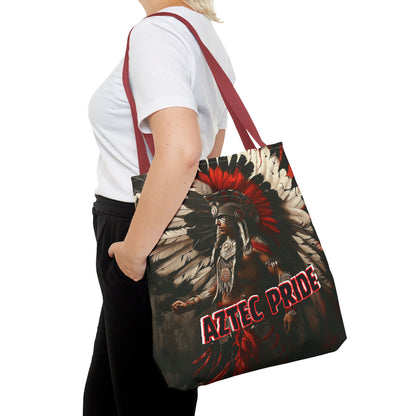 Aztec Fierce Warrior Tote Bag – Aztec-Inspired Reusable Shopping Bag | GringoArte