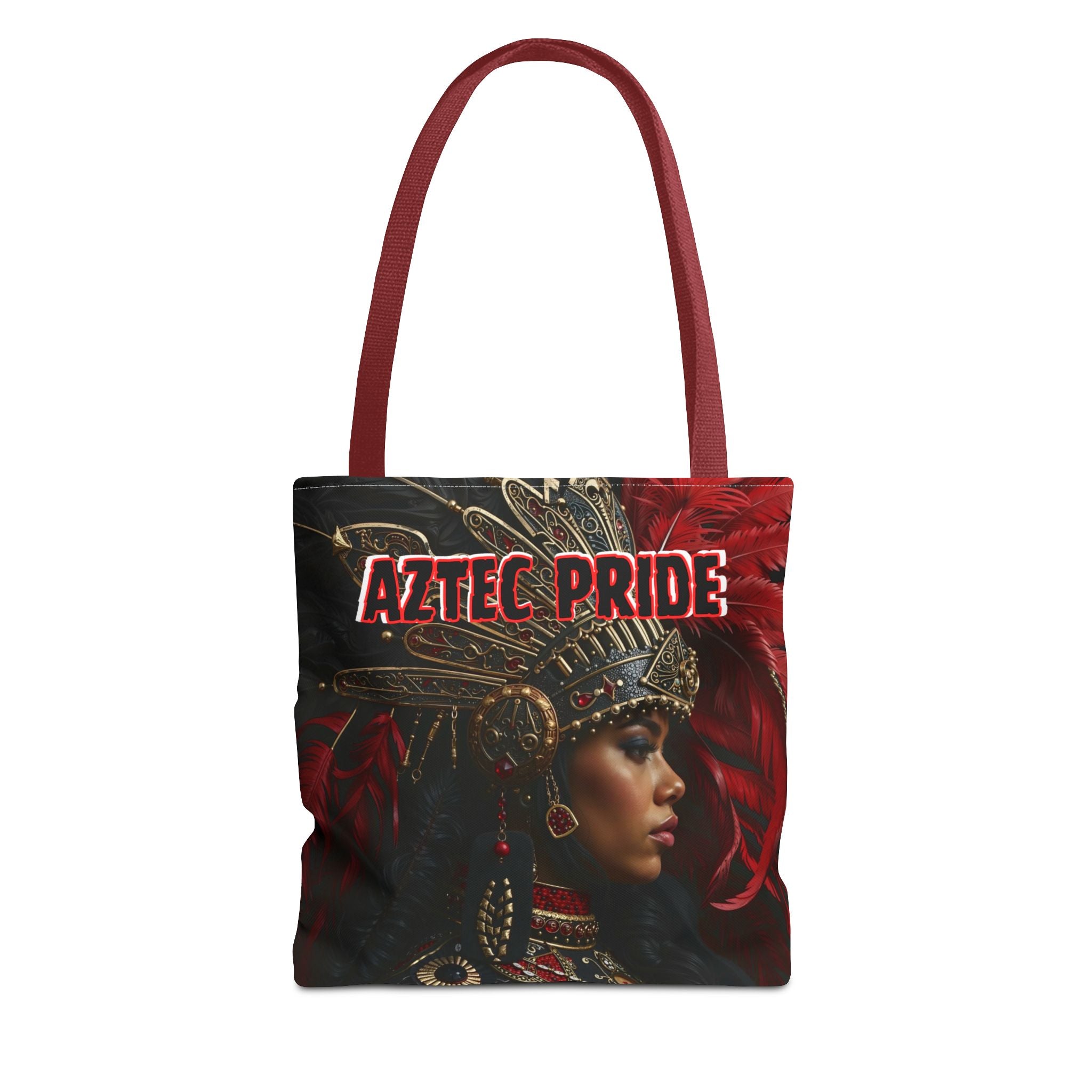 Aztec Lioness Queen Tote Bag – Aztec-Inspired Reusable Shopping Bag | GringoArte