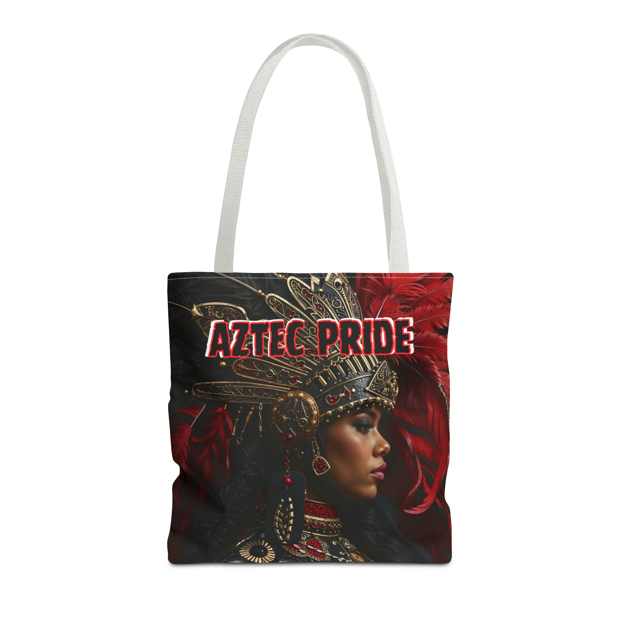 Aztec Lioness Queen Tote Bag – Aztec-Inspired Reusable Shopping Bag | GringoArte