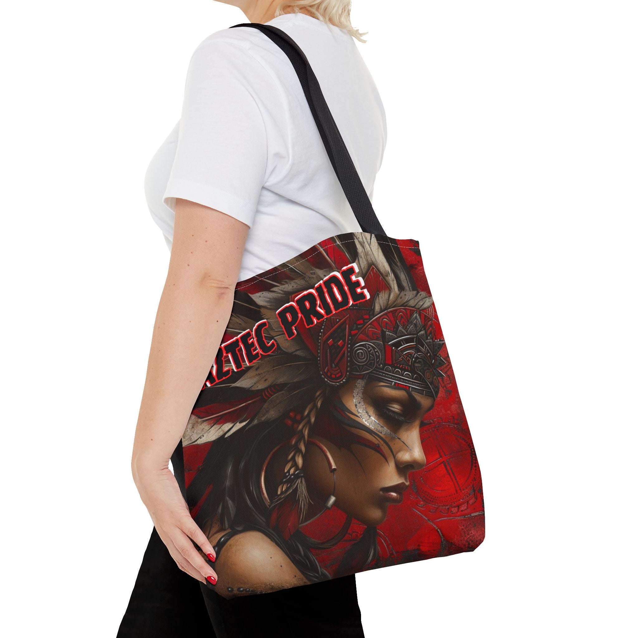 Aztec Sun Goddess Tote Bag – Aztec-Inspired Reusable Shopping Bag | GringoArte