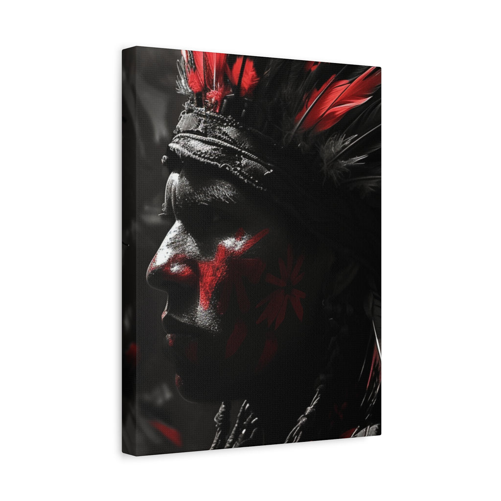Aztec Jaguar Warrior – Bold Aztec Wall Art Canvas
