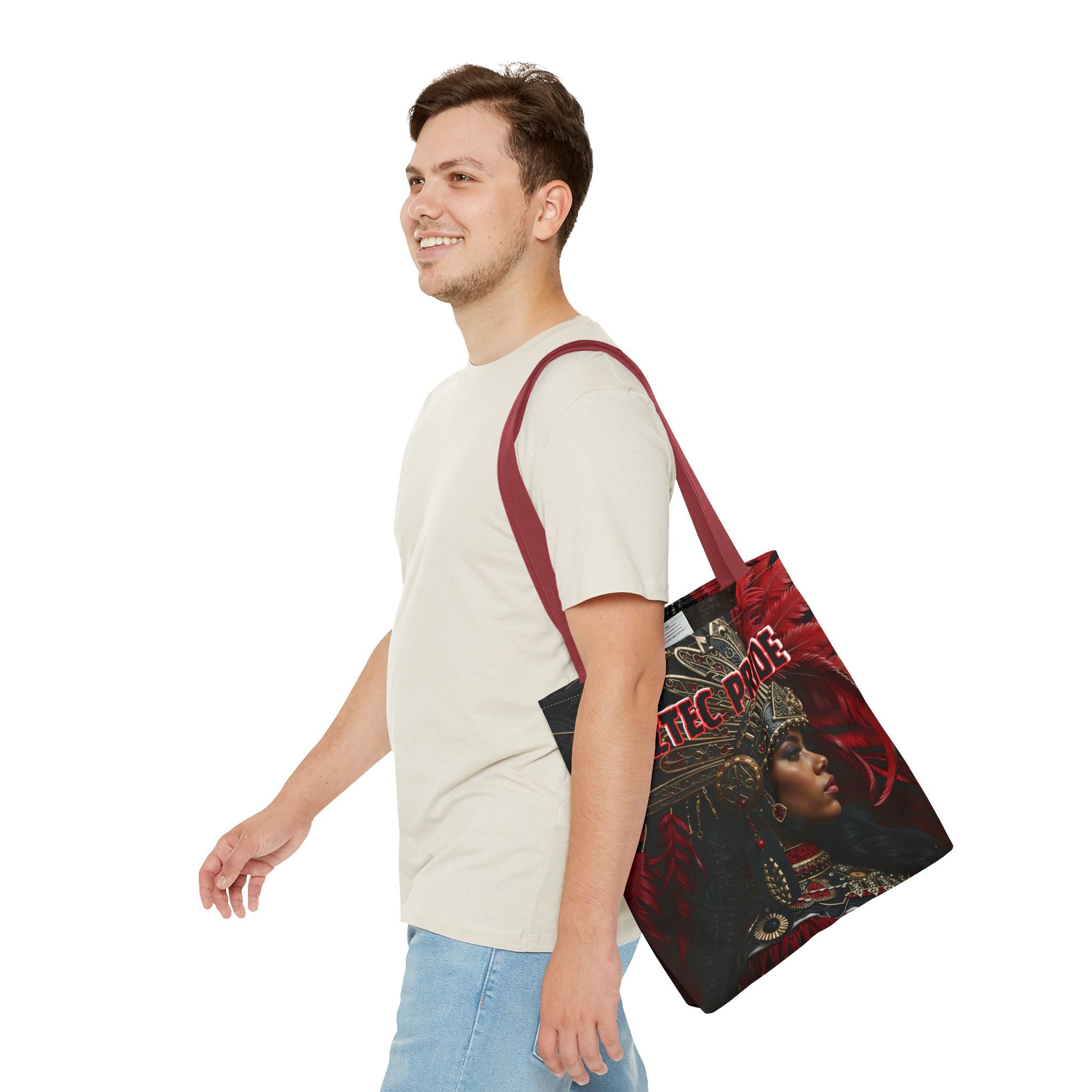 Aztec Lioness Queen Tote Bag – Aztec-Inspired Reusable Shopping Bag | GringoArte