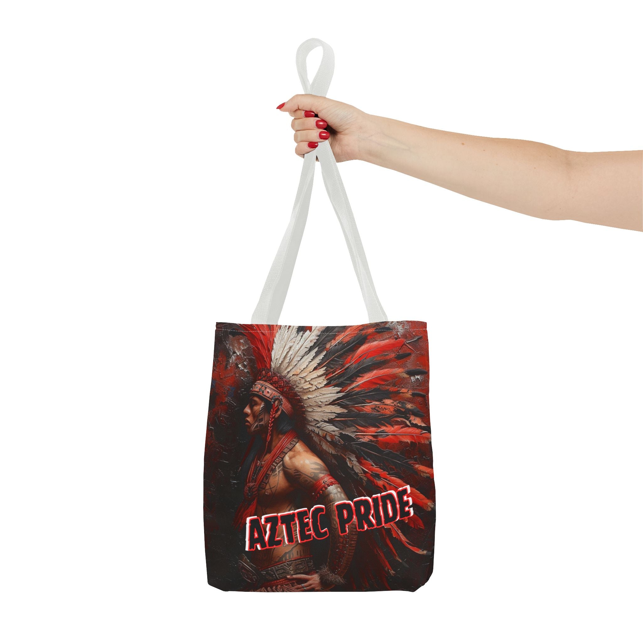 Aztec Noble Warrior Tote Bag – Aztec-Inspired Reusable Shopping Bag | GringoArte