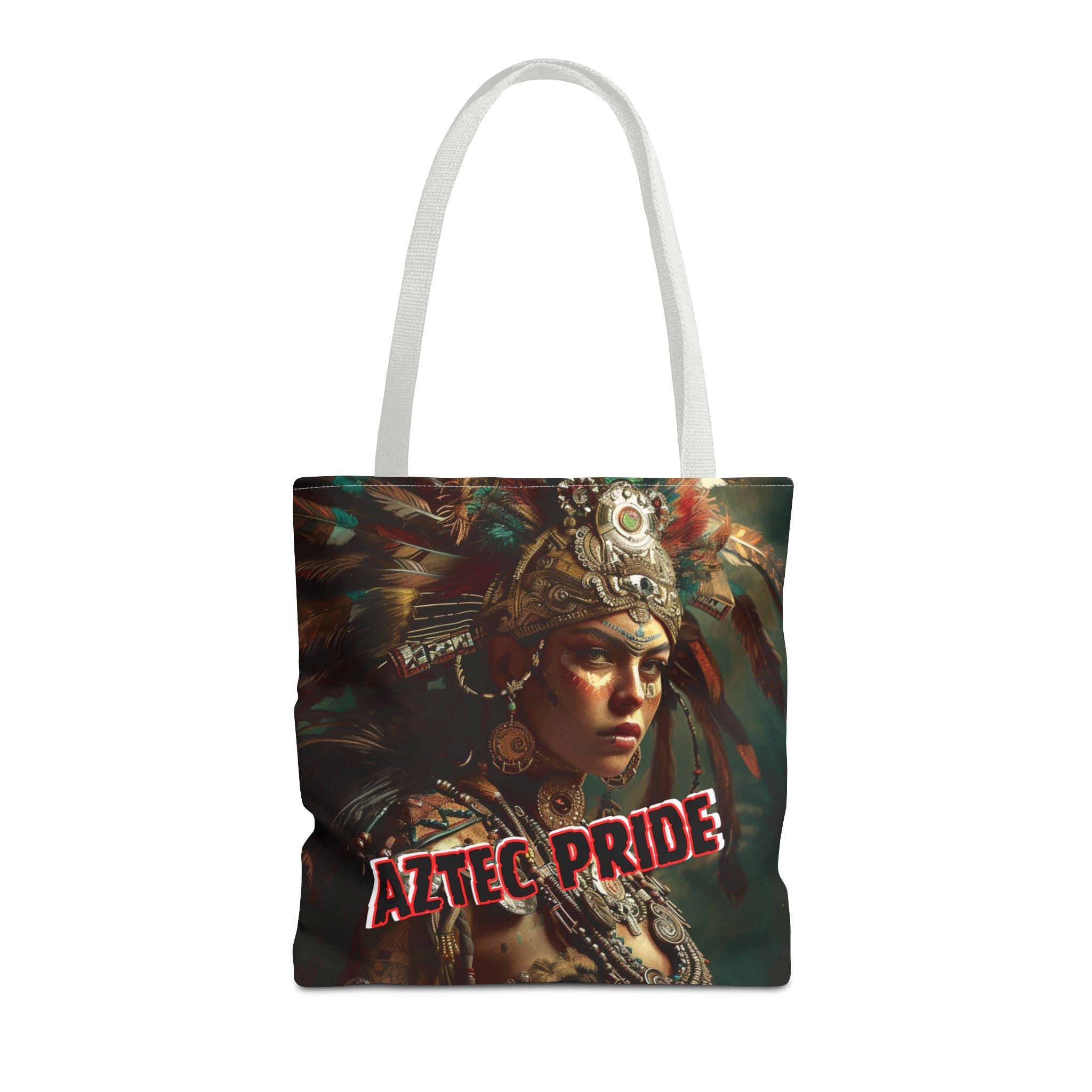 Aztec Warrior Goddess Tote Bag – Aztec-Inspired Reusable Shopping Bag | GringoArte