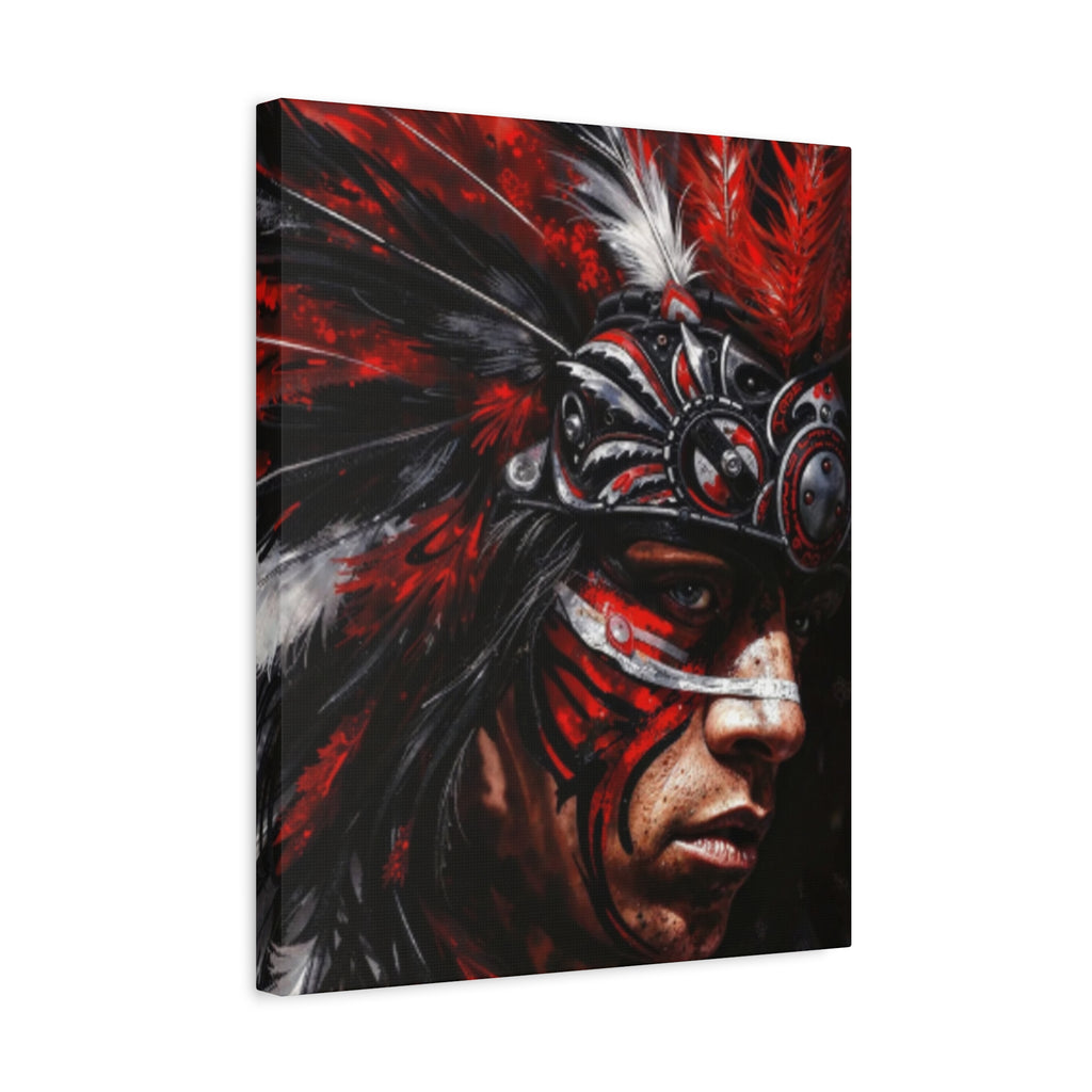 Aztec King of Kings – Bold Aztec Wall Art Canvas