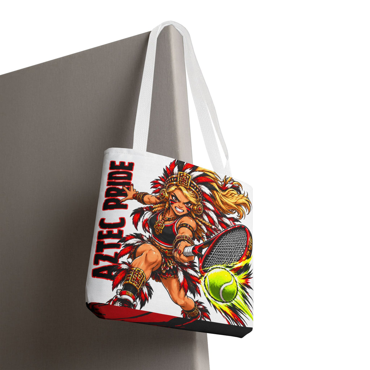 Aztec Tennis Savage Female Warrior Tote Bag