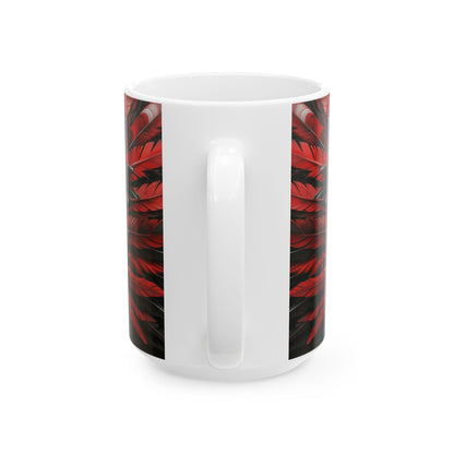 Aztec Warrior King – Ceramic Mug (11oz, 15oz • Dishwasher & Microwave Safe • Made in USA • Personalized Option)