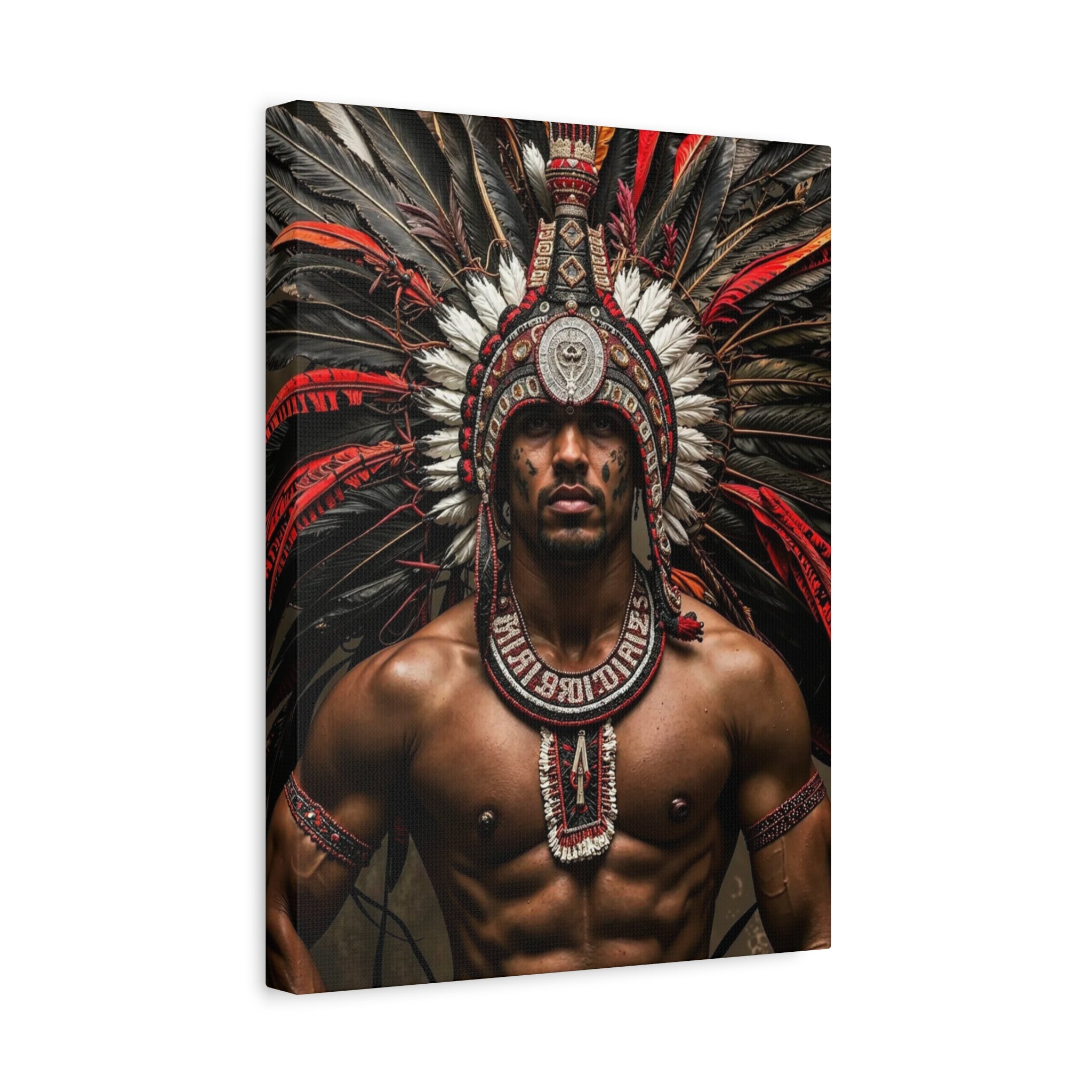 Aztec Warrior Eagle – Bold Aztec Wall Art Canvas