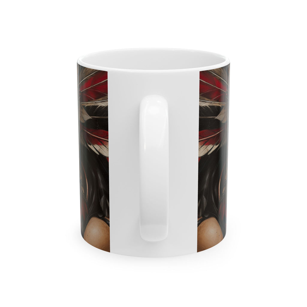 Aztec Sun Goddess – Ceramic Mug (11oz, 15oz • Dishwasher & Microwave Safe • Made in USA • Personalized Option)