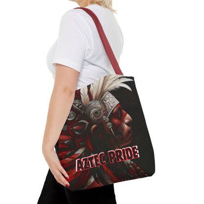 Aztec Warrior King Tote Bag – Aztec-Inspired Reusable Shopping Bag | GringoArte