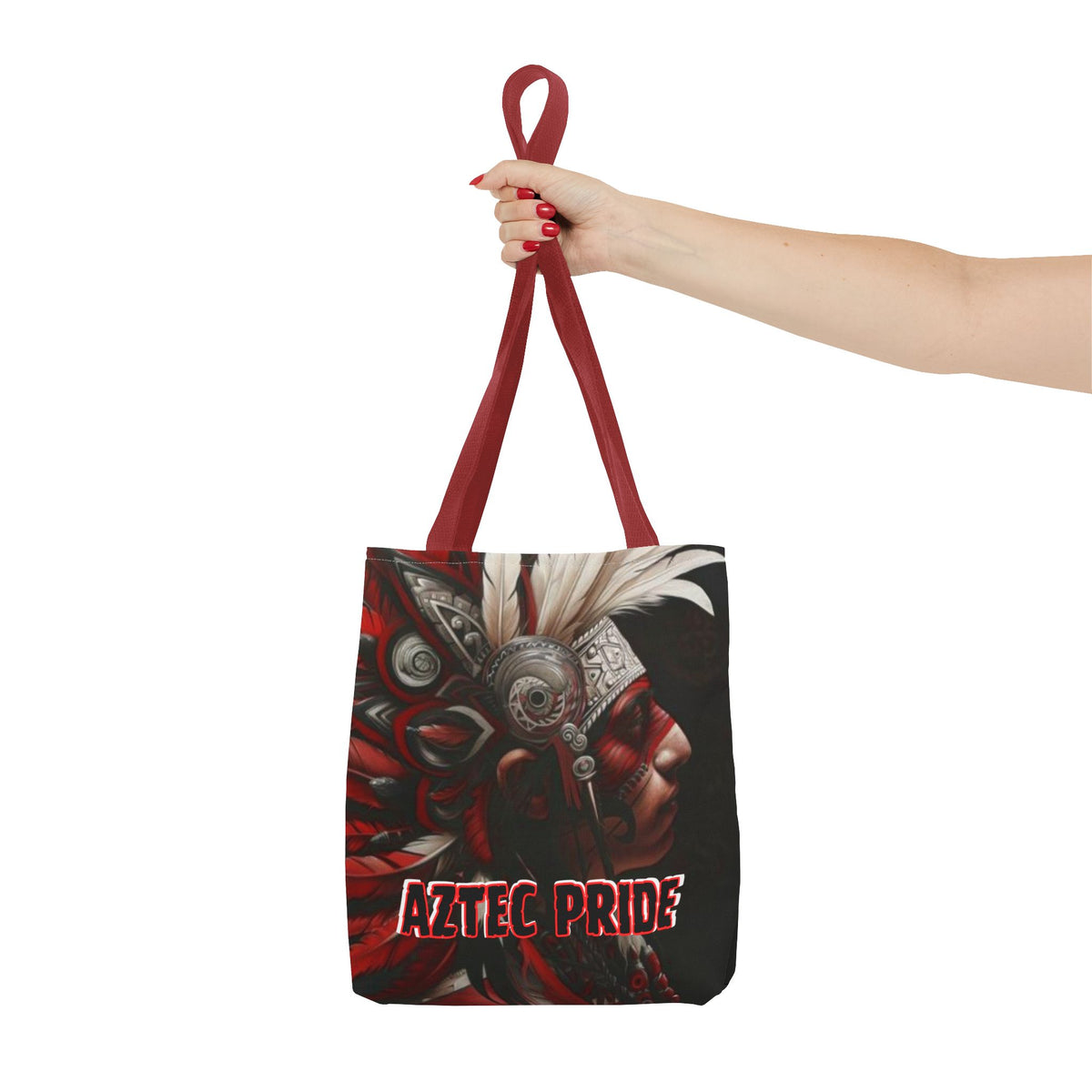 Aztec Warrior King Tote Bag – Aztec-Inspired Reusable Shopping Bag | GringoArte