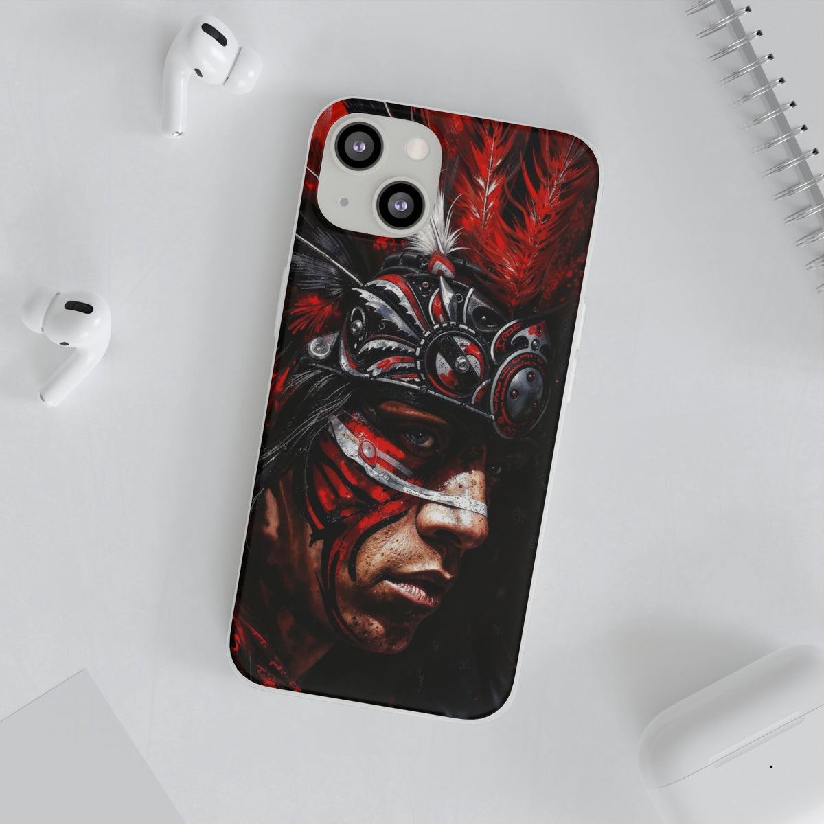 Aztec King of Kings – Flexi Phone Case (iPhone & Samsung • Clear TPU • Made in USA • Personalized Option)