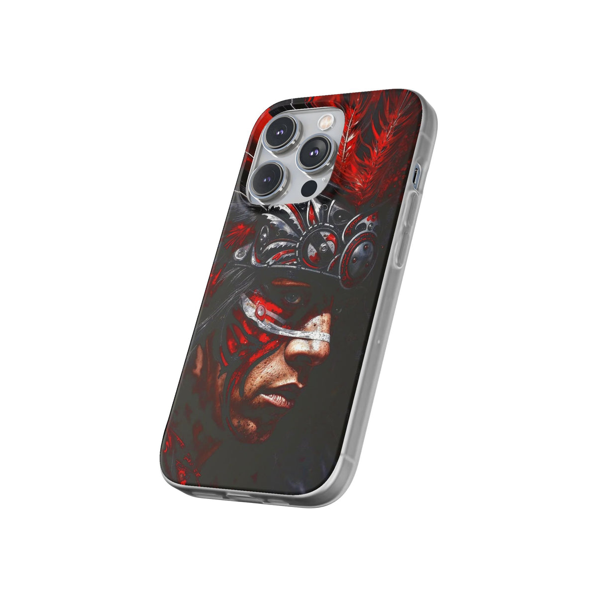 Aztec King of Kings – Flexi Phone Case (iPhone & Samsung • Clear TPU • Made in USA • Personalized Option)