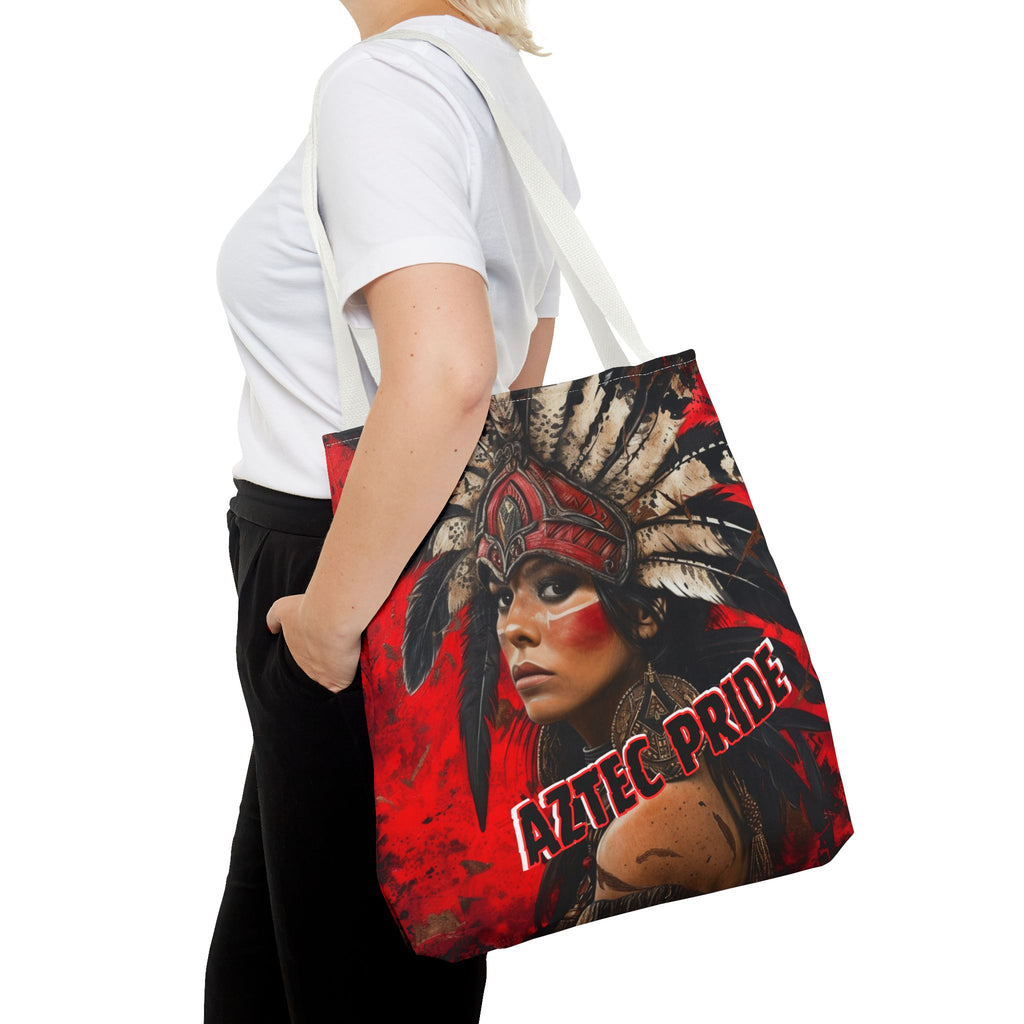 Aztec Moon Goddess Tote Bag – Aztec-Inspired Reusable Shopping Bag | GringoArte