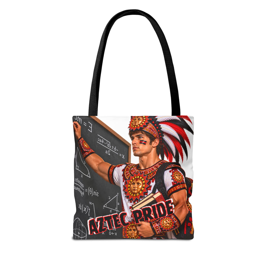 Aztec Mathematician Warrior Tote Bag | Aztec-Inspired AI Art • Made & Shipped in the USA • 🚚 FREE USA Shipping • FREE Personalization