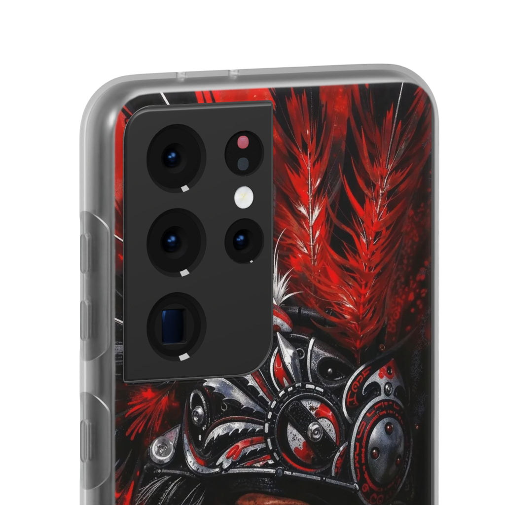 Aztec King of Kings – Flexi Phone Case (iPhone & Samsung • Clear TPU • Made in USA • Personalized Option)