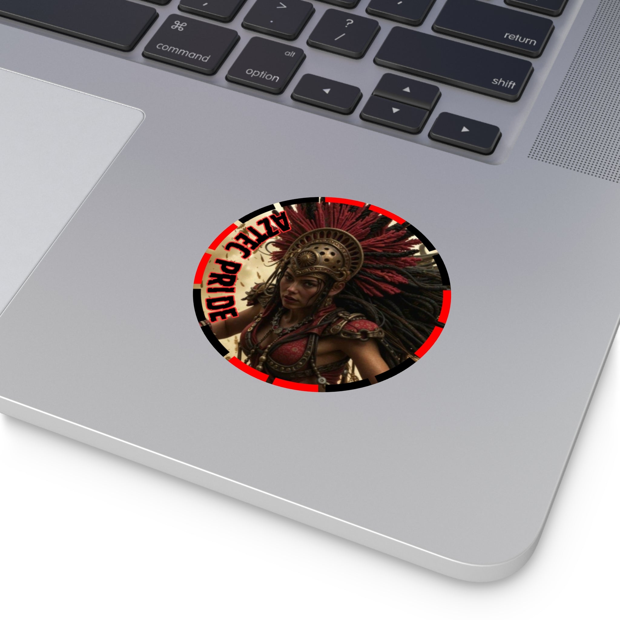 Aztec Bloodwar Queen Round Vinyl Sticker – Waterproof Matte Decal (2”–6”)