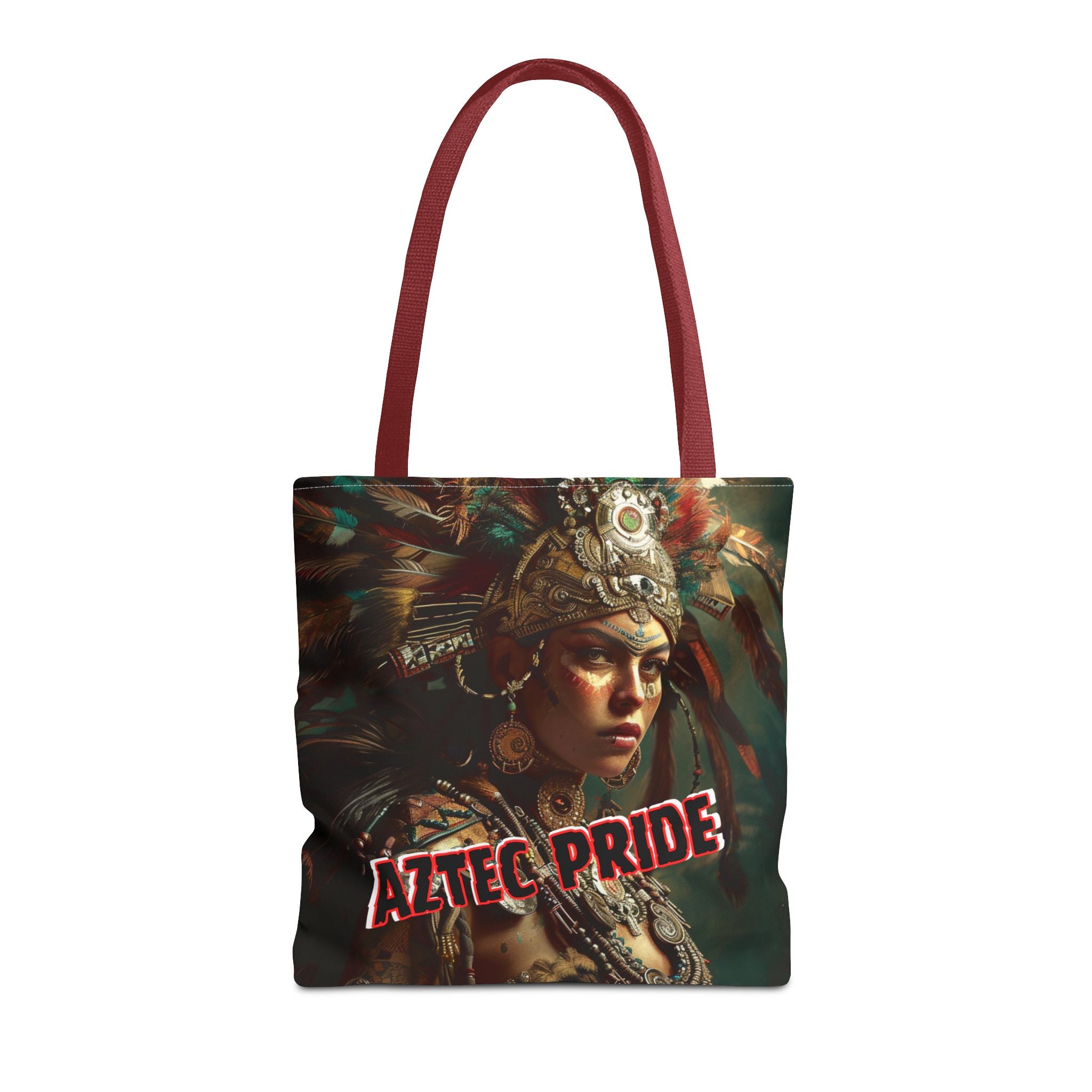 Aztec Warrior Goddess Tote Bag – Aztec-Inspired Reusable Shopping Bag | GringoArte