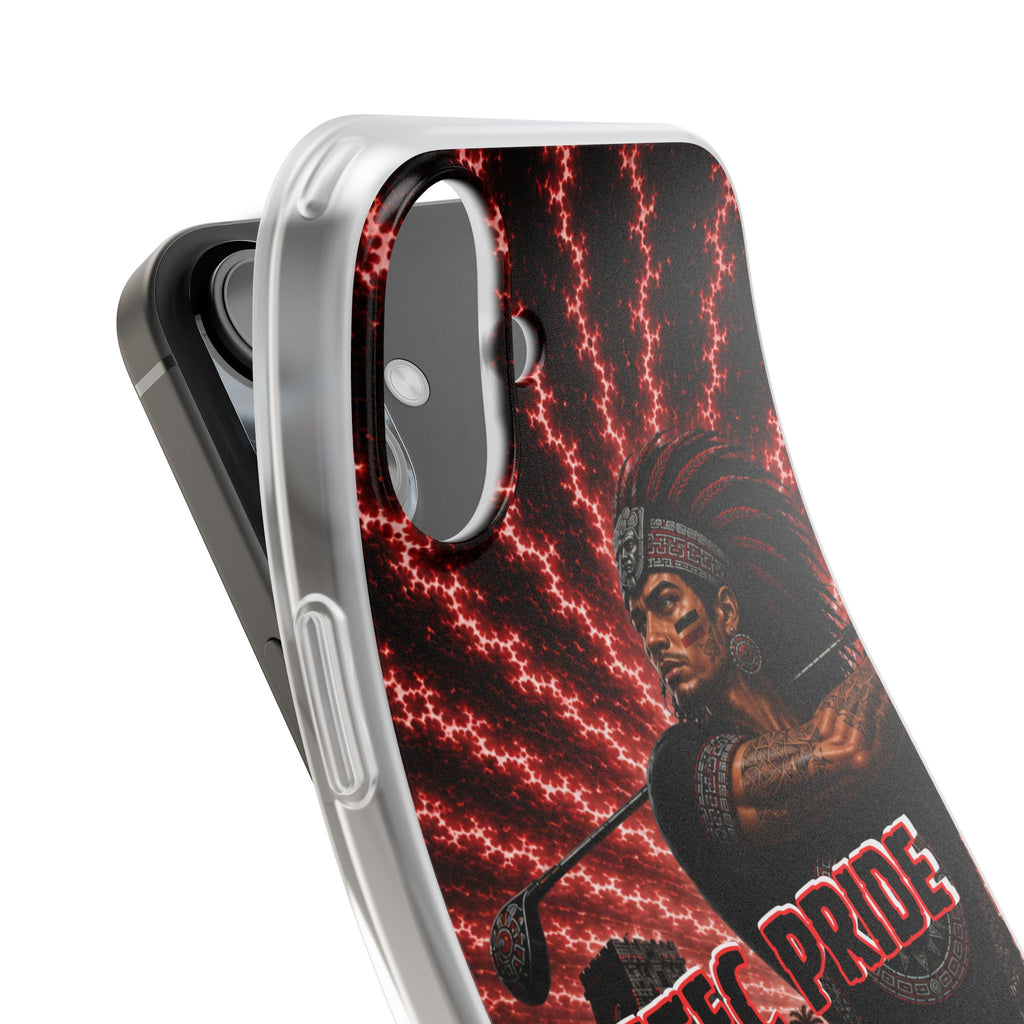 Aztec Golf Male Warrior – Flexi Phone Case (iPhone & Samsung • Clear TPU • Made & Shipped in the USA • 🚚 FREE USA Shipping • Personalized Option)