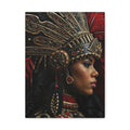 Aztec Lioness Queen – Bold Aztec Wall Art Canvas