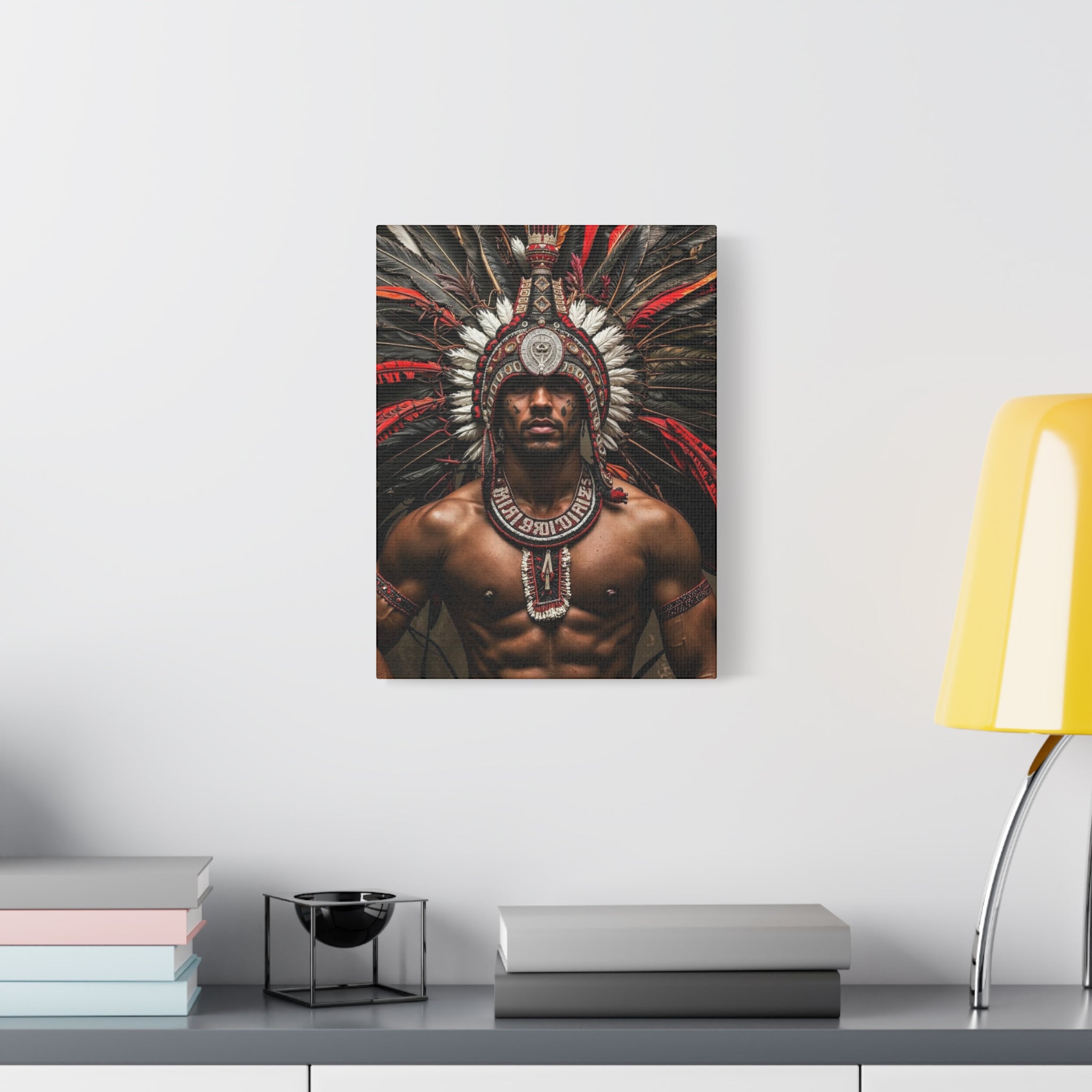 Aztec Warrior Eagle – Bold Aztec Wall Art Canvas