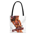 Aztec Waterski Wakeboard Female Warrior Tote Bag | Aztec-Inspired AI Art • Made & Shipped in the USA • 🚚 FREE USA Shipping • FREE Personalization