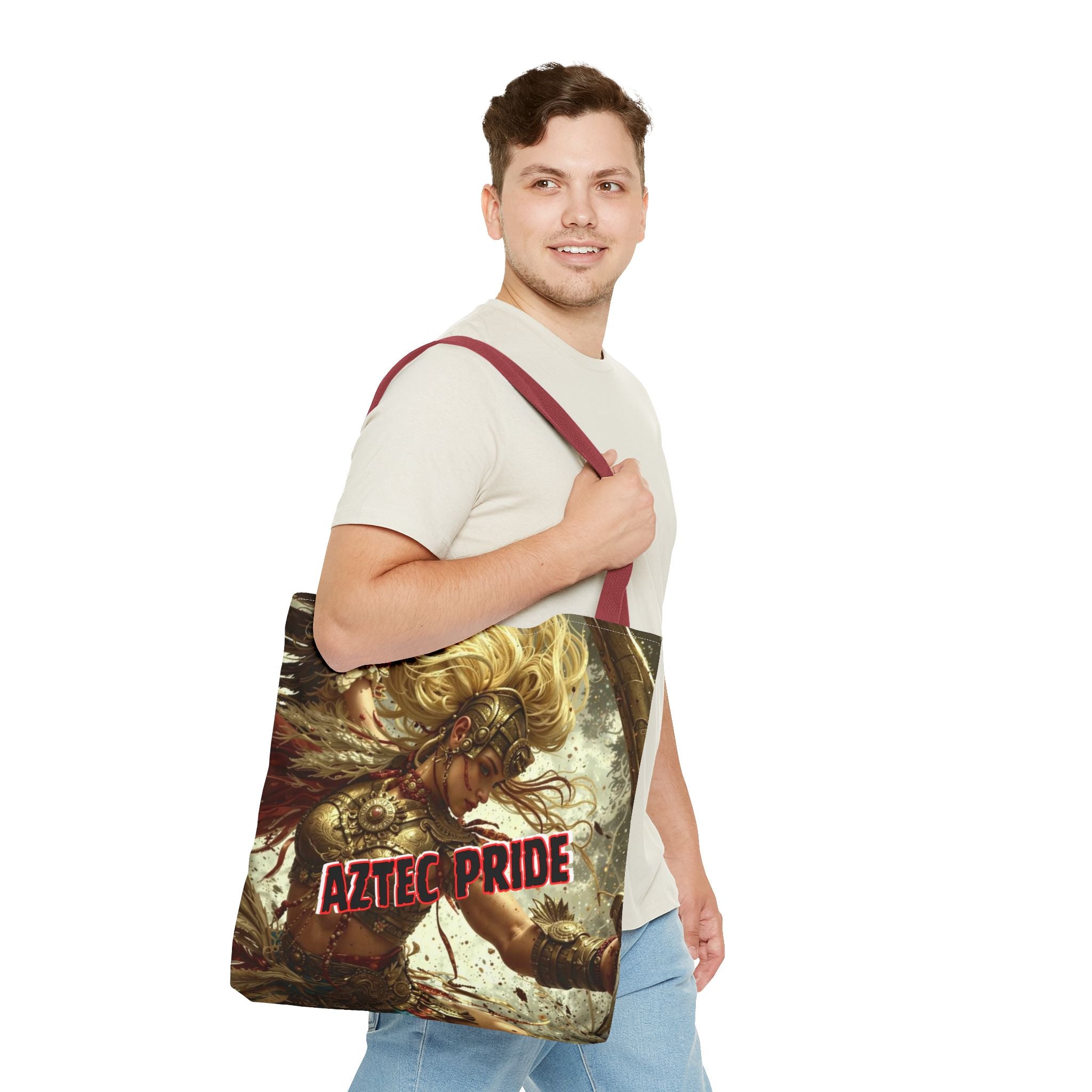 Aztec Iron Queen Tote Bag – Aztec-Inspired Reusable Shopping Bag | GringoArte