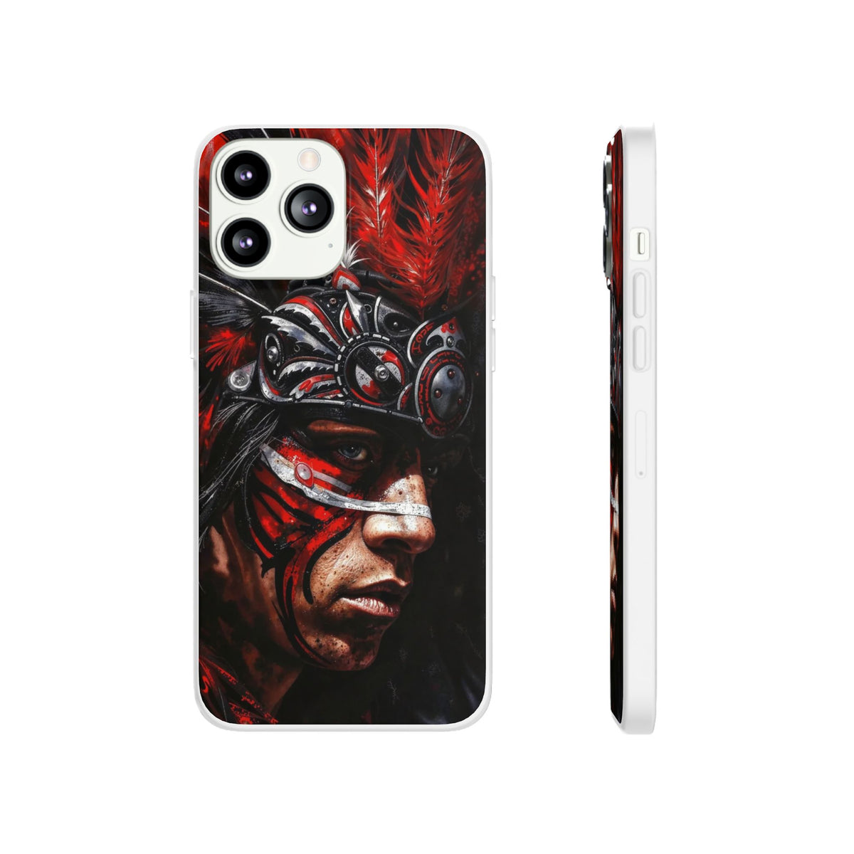 Aztec King of Kings – Flexi Phone Case (iPhone & Samsung • Clear TPU • Made in USA • Personalized Option)