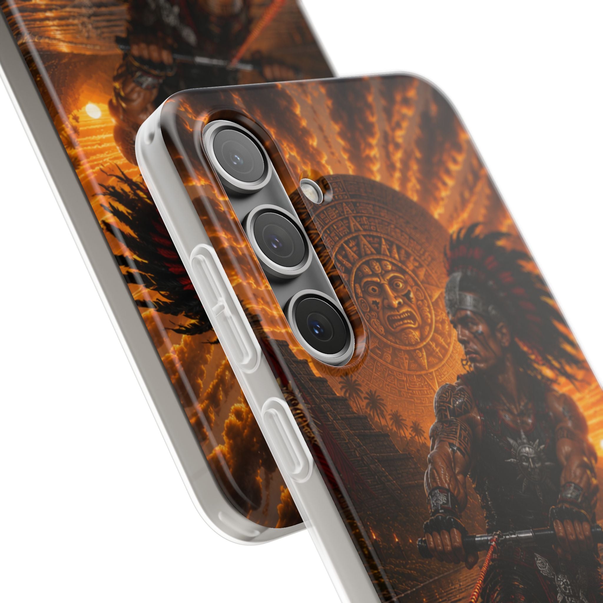 Aztec Wakeboard Male Warrior – Flexi Phone Case (iPhone & Samsung • Clear TPU • Made & Shipped in the USA • 🚚 FREE USA Shipping • Personalized Option)