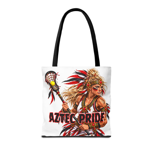 Aztec Lacrosse Savage Female Warrior Tote Bag