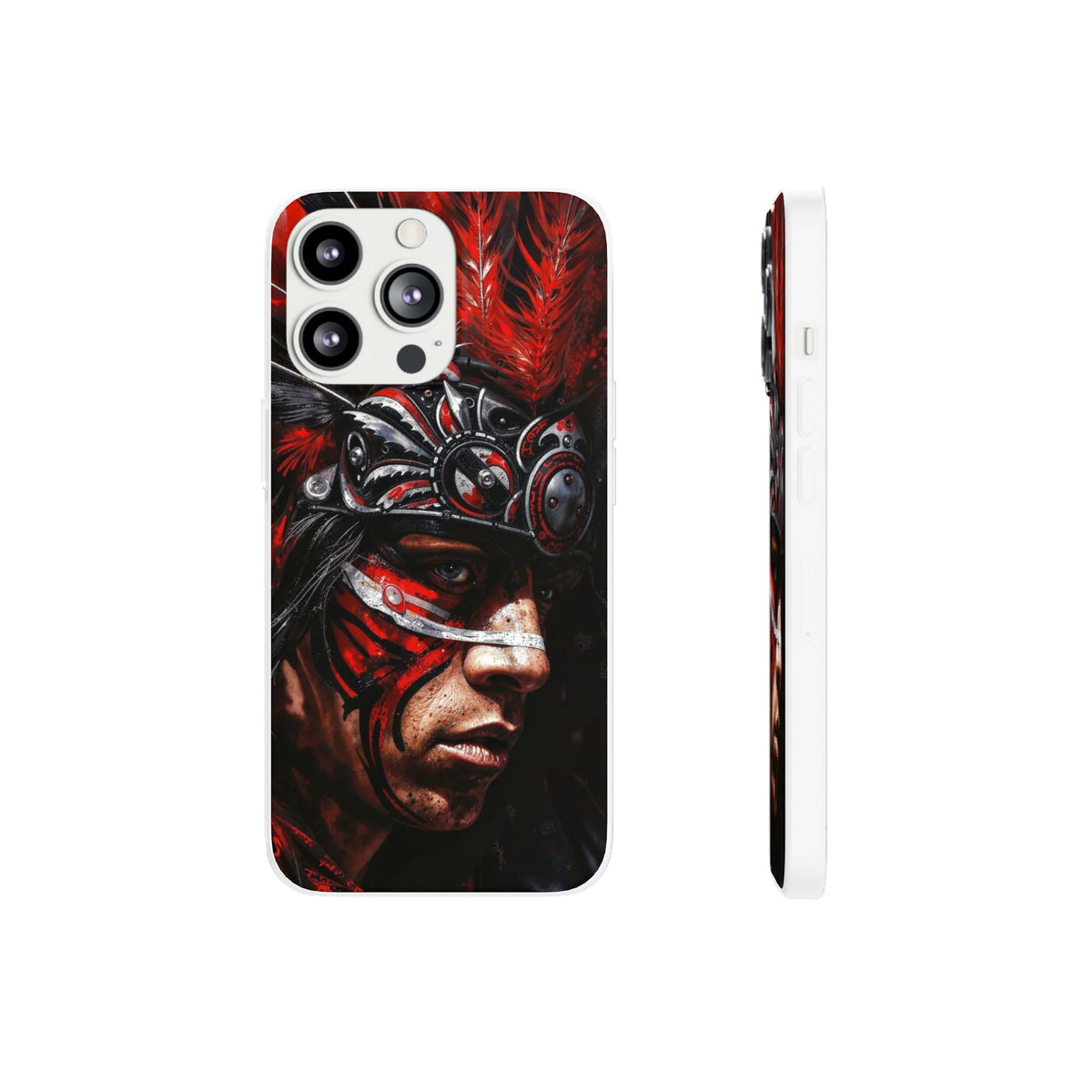 Aztec King of Kings – Flexi Phone Case (iPhone & Samsung • Clear TPU • Made in USA • Personalized Option)