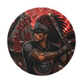 Aztec Baseball Warrior Round Vinyl Sticker 2”–6” | Made & Shipped in the USA • 🚚 FREE USA Shipping • Personalized Option